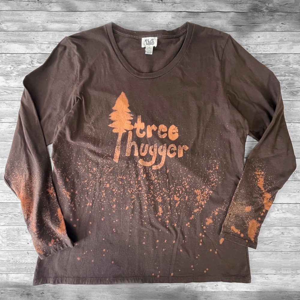 NWT Organic Cotton Hand Dyed Sustainable brand Vois Long Sleeve T-Shirt.